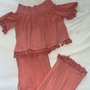 Michael Stars Gauze Pants Set